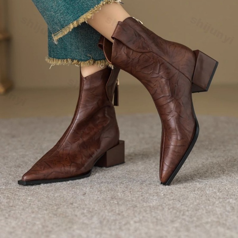 Western Cowgirl Boot - Femmes Western Cowgirl bottes 2025 bout
