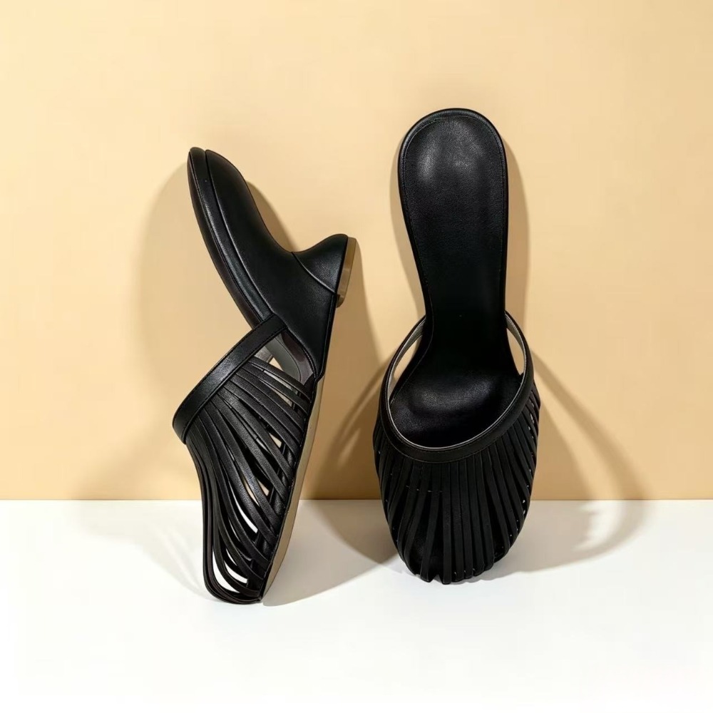 Women Shoes Mules - Sandales de soirée compensées à talon