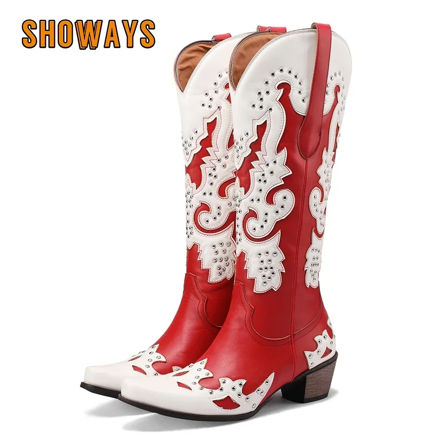 Western Cowgirl Boot - Bottes hautes pour femmes style western,