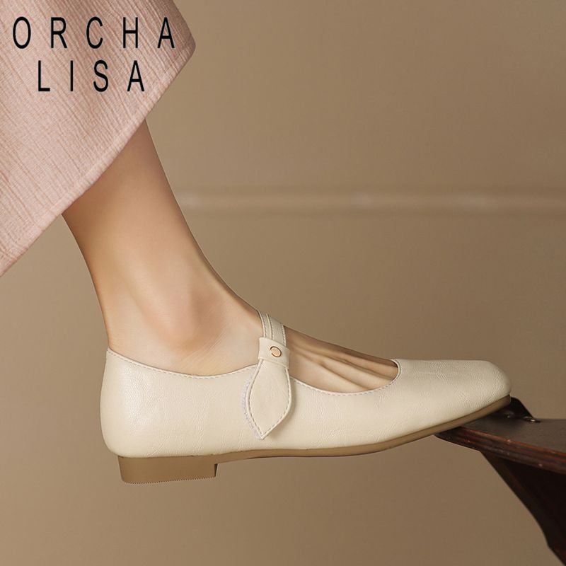 Women'S Shoes Extended Sizes - ORCHA LISA Chaussures Ballerines Tendance pour