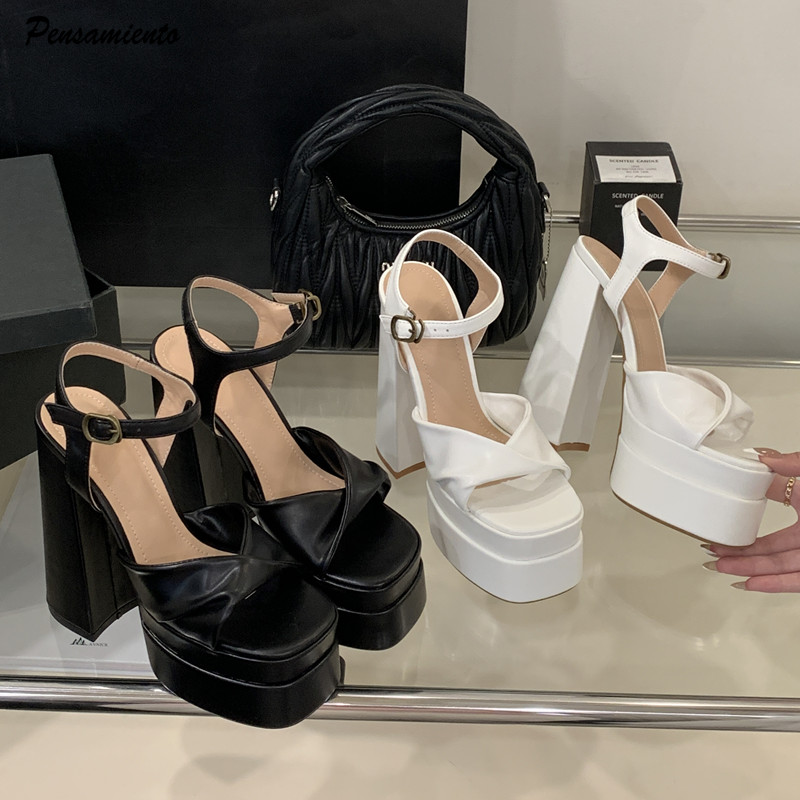 Platform Sneakers Chunky - Star style mode Double plate-forme compensées