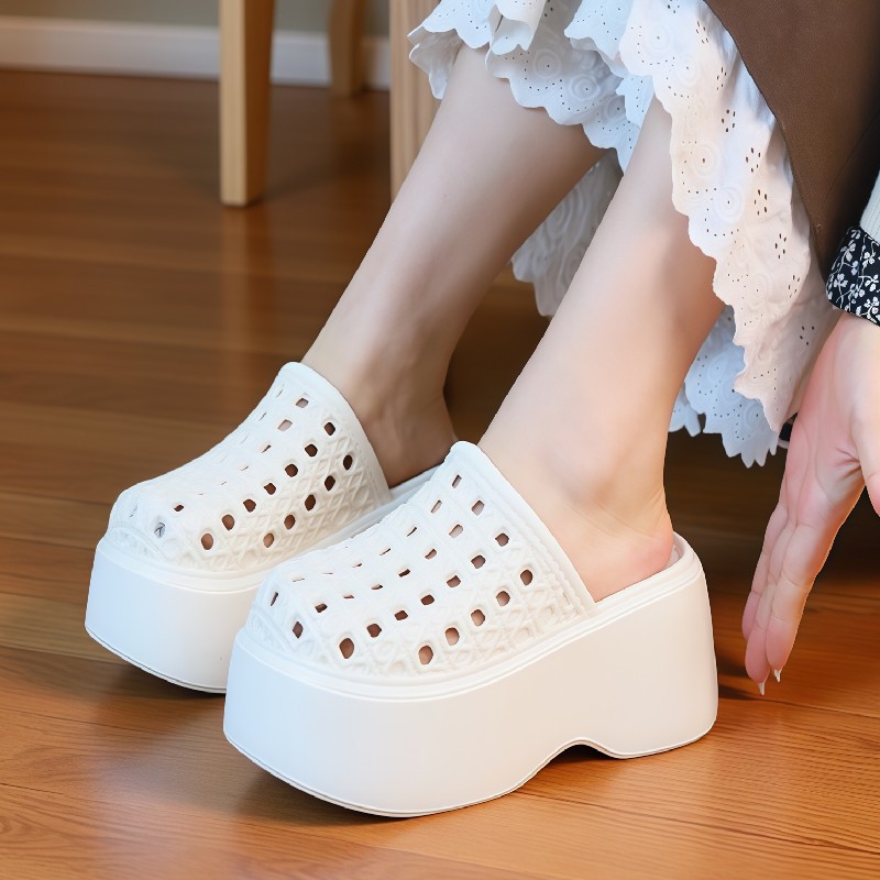 Platform Sneakers Chunky - Mules compensées épaisses à plateforme de