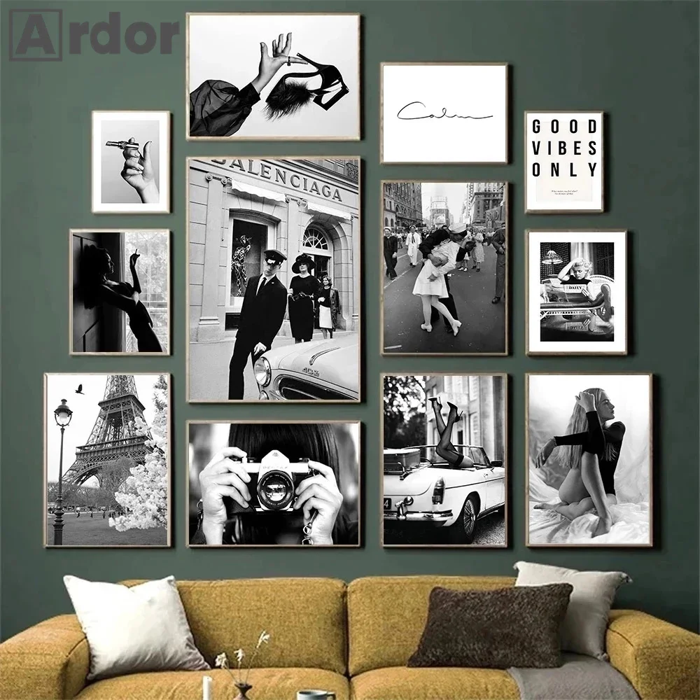 Women Shoes Quote - Affiche d'art mural sexy pour femmes,