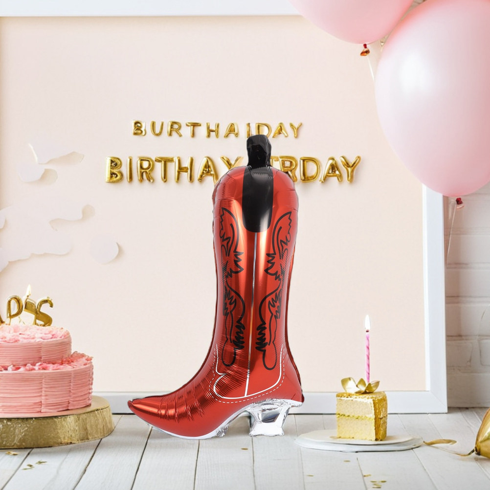 6 Ballons en Aluminium Motif C - Western Cowgirl Boot avis et prix