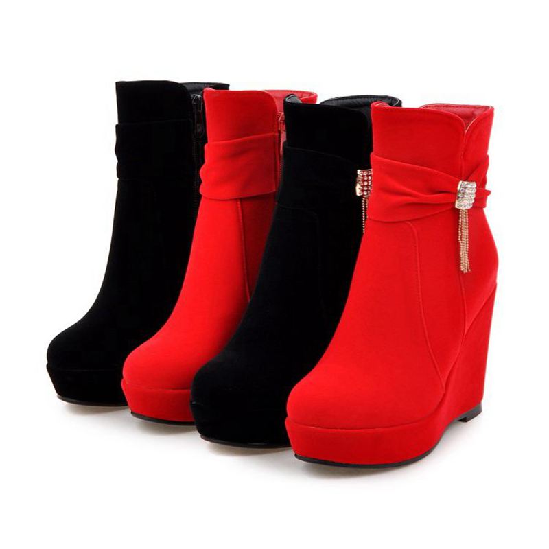 ORCHALISA Glam Red Ladies Ankl - Women'S Shoes Extended Sizes avis et prix