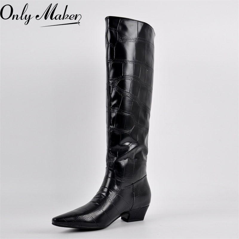 Onlymaker femmes noir bout poi - Western Cowgirl Boot avis et prix