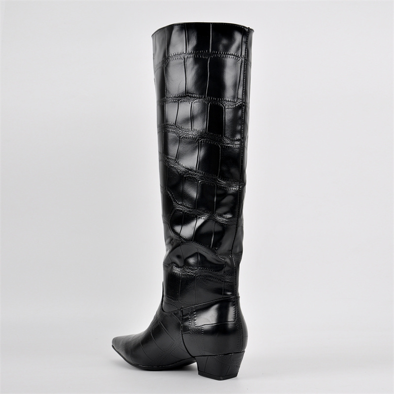 Onlymaker femmes noir bout poi - Western Cowgirl Boot avis et prix