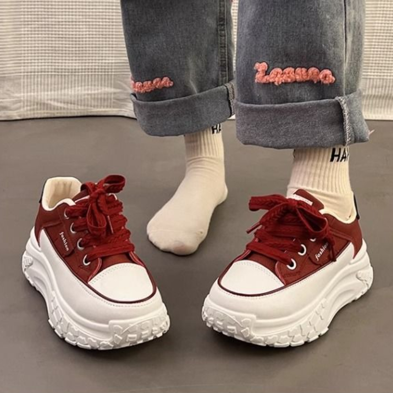 Baskets blanches épaisses de p - Platform Sneakers Chunky avis et prix