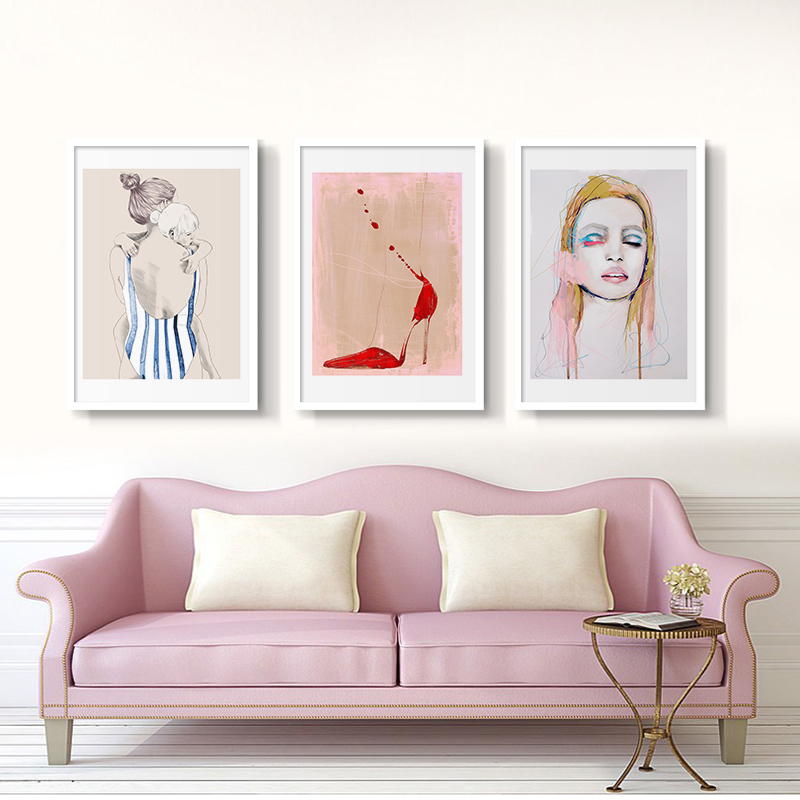 Peinture sur toile imprimée d' - Women Shoes Quote avis et prix