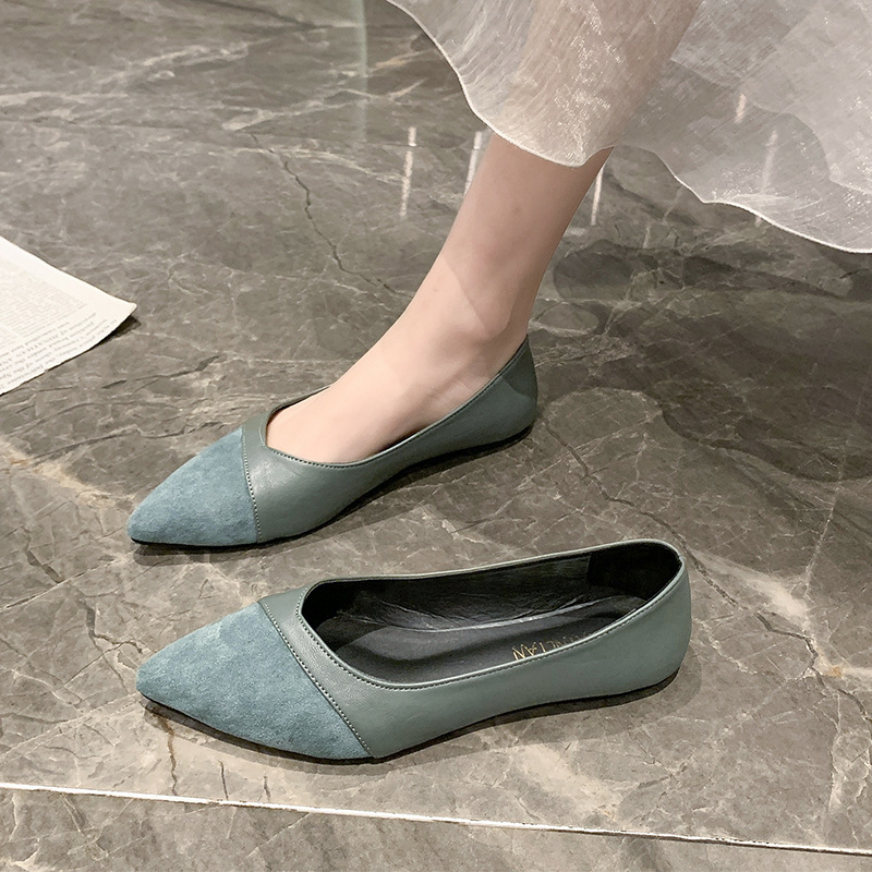 Chaussures plates en cuir noir - Women Shoes Wedges avis et prix