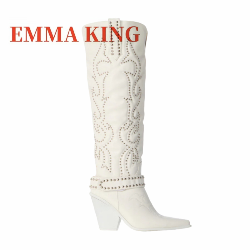 Bottes hautes à rivets pour fe - Western Cowgirl Boot avis et prix