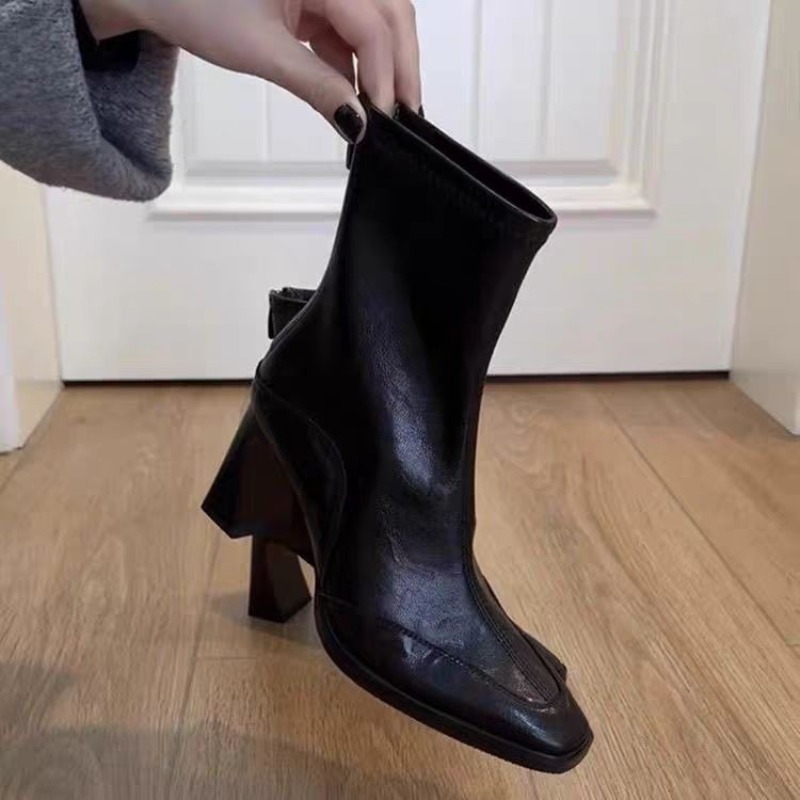 Bottines à talons épais et bou - Platform Sneakers Chunky avis et prix