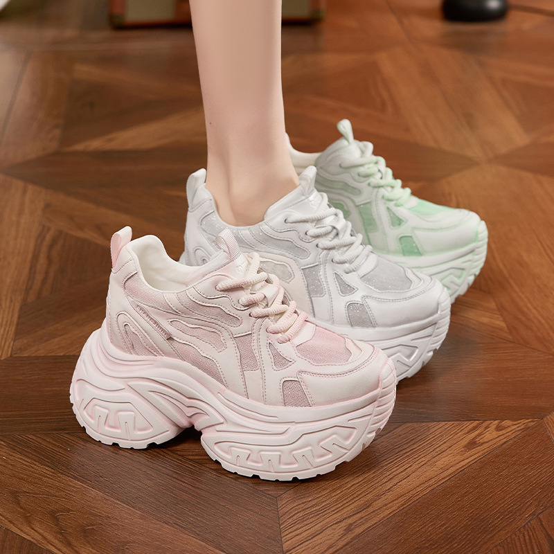 Baskets compensées tendance po - Platform Sneakers Chunky avis et prix