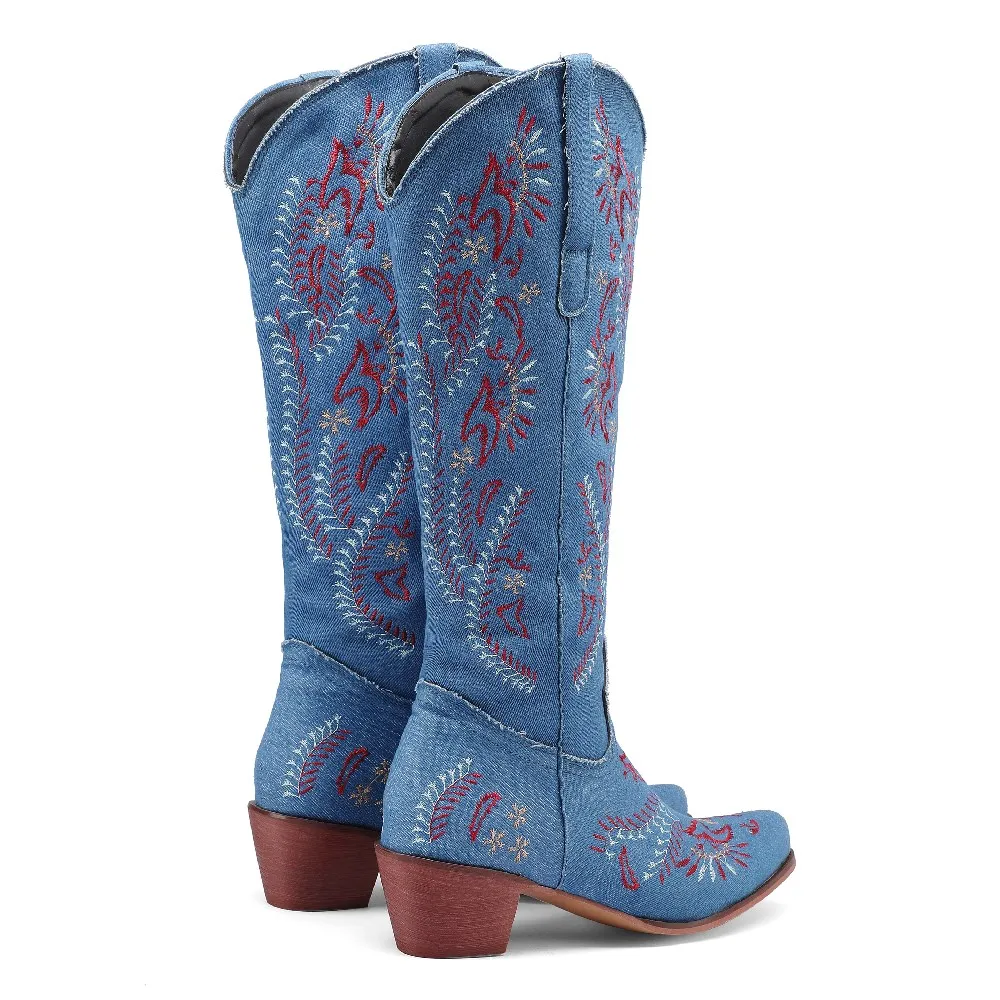 Bleu Denim Western Cowgirl gen - Western Cowgirl Boot avis et prix